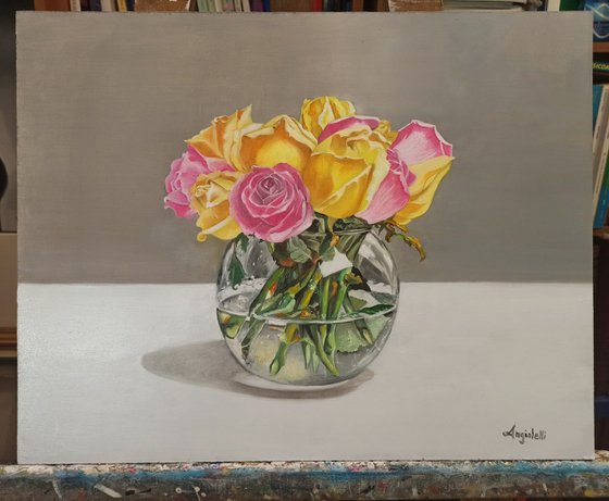 Still life with roses