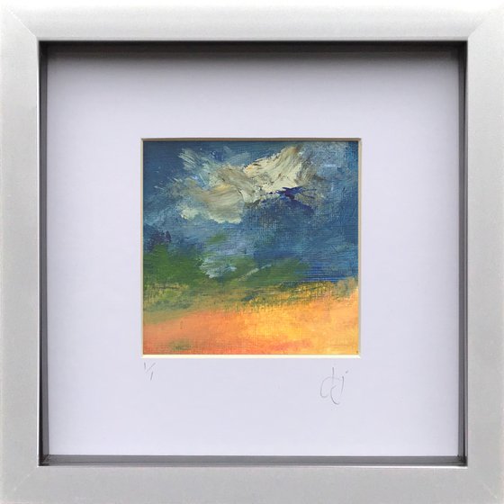 Edit 2.1 - Framed abstract landscape painting
