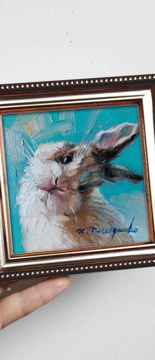 Cute rabbit by Nataly Derevyanko