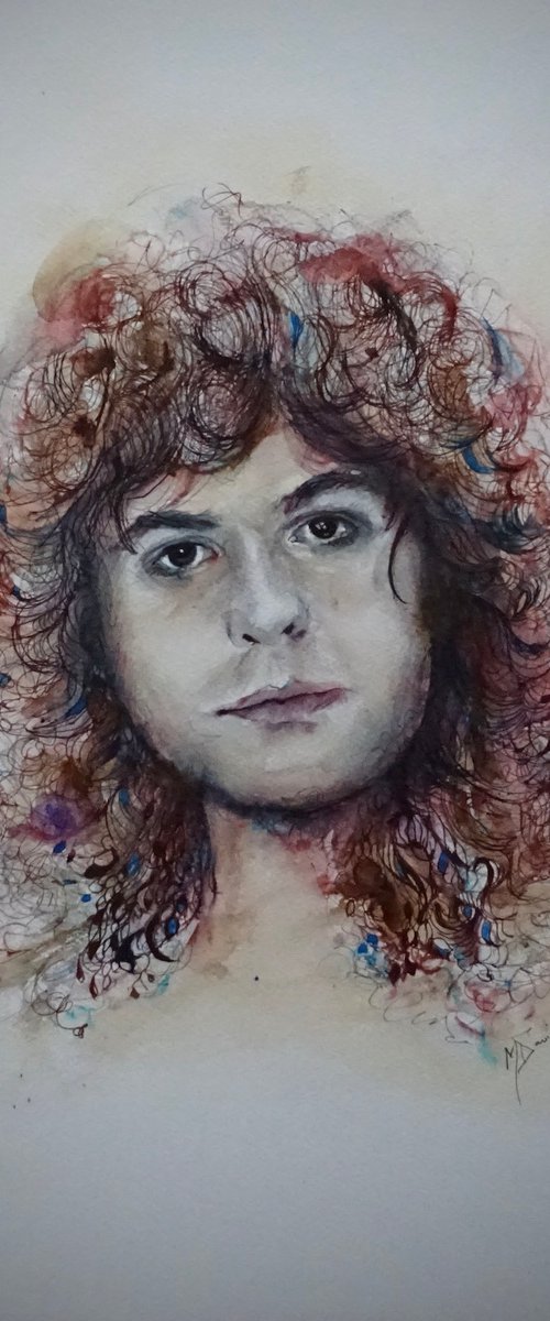 Marc Bolan by Mel Davies Original Art