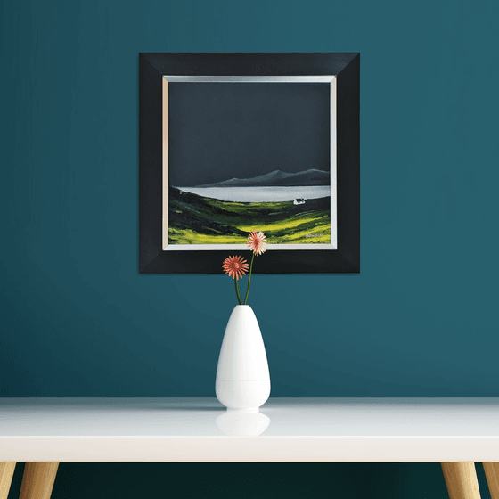 Near the Loch; unique and original, framed