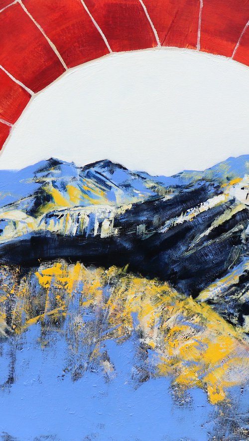 Great Wall after a photo by Liu Xiyang by Alyse Radenovic