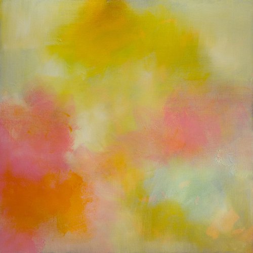 Softness - Abstract oil painting Minimalism Home decor interior decoration design affordable art small price ready to hang by Fabienne Monestier