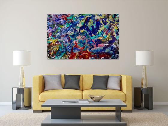 Dream In Colors | Xl abstract painting by Nestor Toro