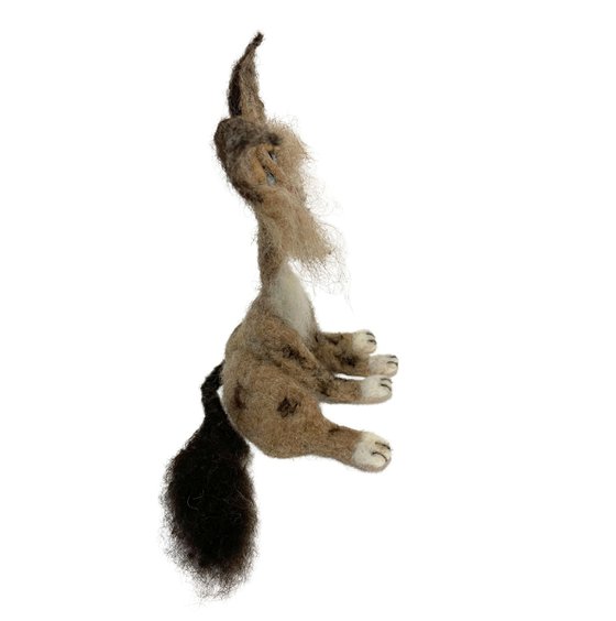 Cat NOUGATINE, felted wool
