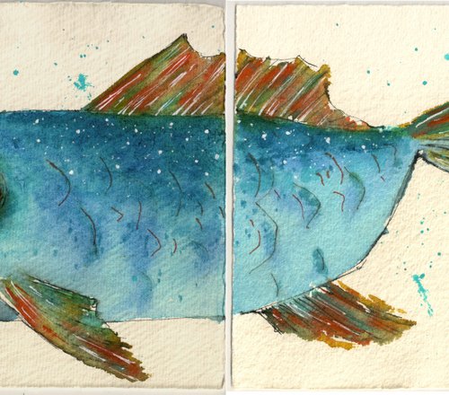 Blue fish by Ilona Borodulina