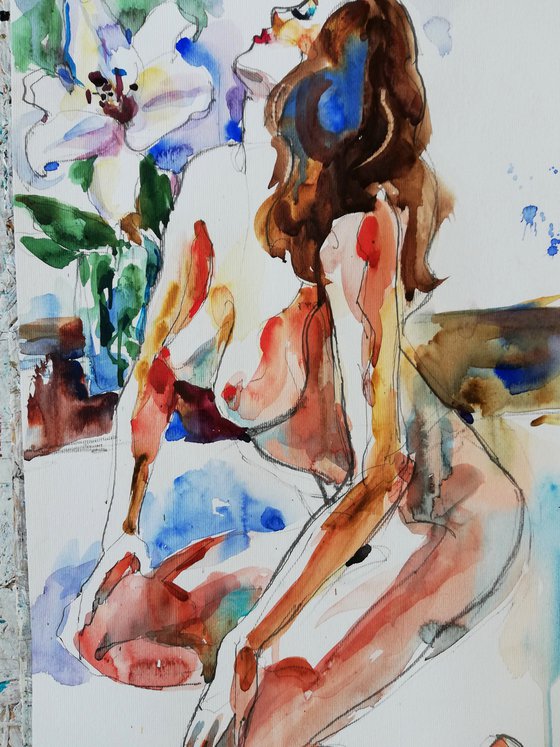 Nude with Lily