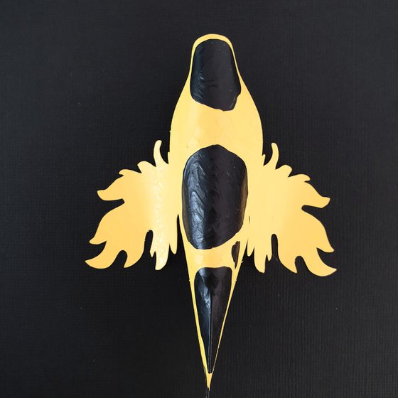 Yellow Koi with black markings