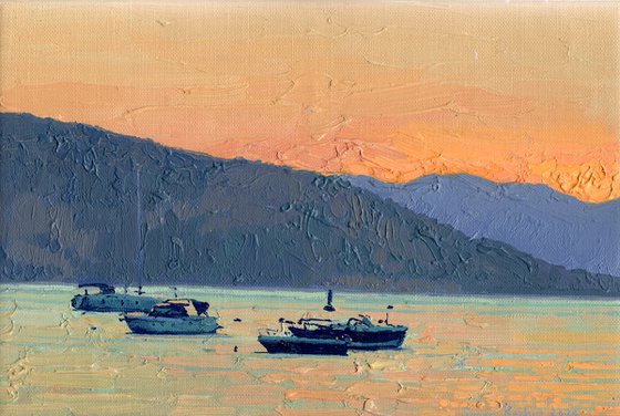 Sunrise. Yachts. Turunc