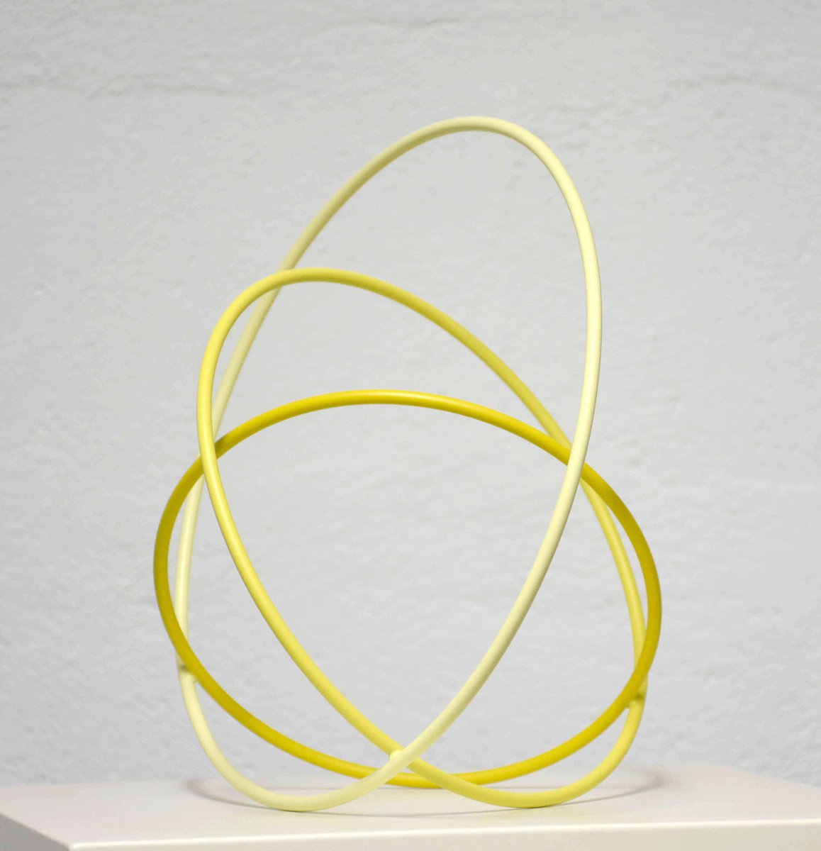 Geometric Abstract Sculpture By Yannick Bouillault, 12 X 11", Saturation, Original Artwork