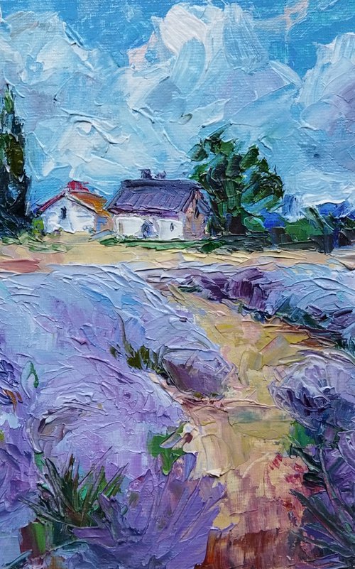 Scent of lavender field 20*30 cm by Ann Krasikova