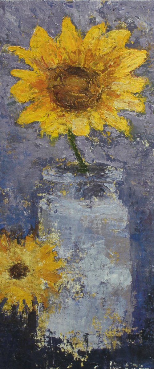 Sunflower still life by John Fleck