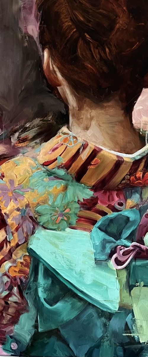 REVERIE-GIRL IN KIMONO by Elena Mashajeva-Agraphiotis