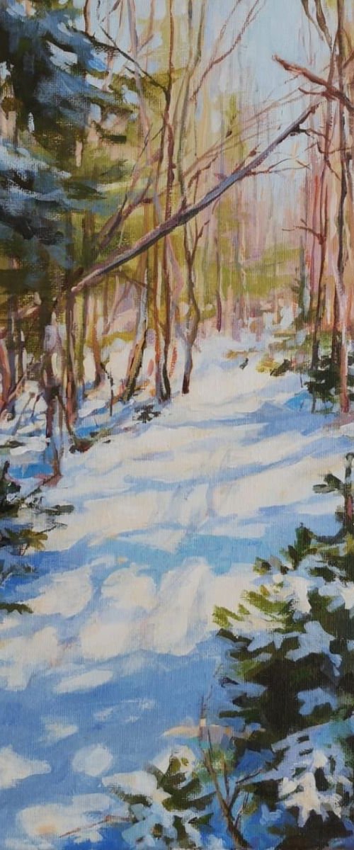 Winter paths 5 (14x14x0.7'') by Alexander Koltakov
