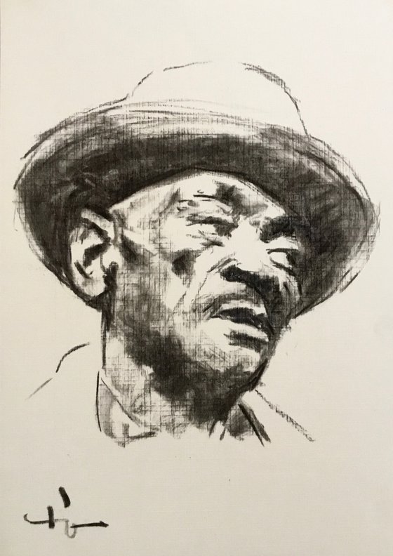 Blues Portrait  Mance Lipscomb