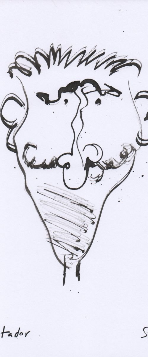 The Matador, Ink outline sketch by Steve John