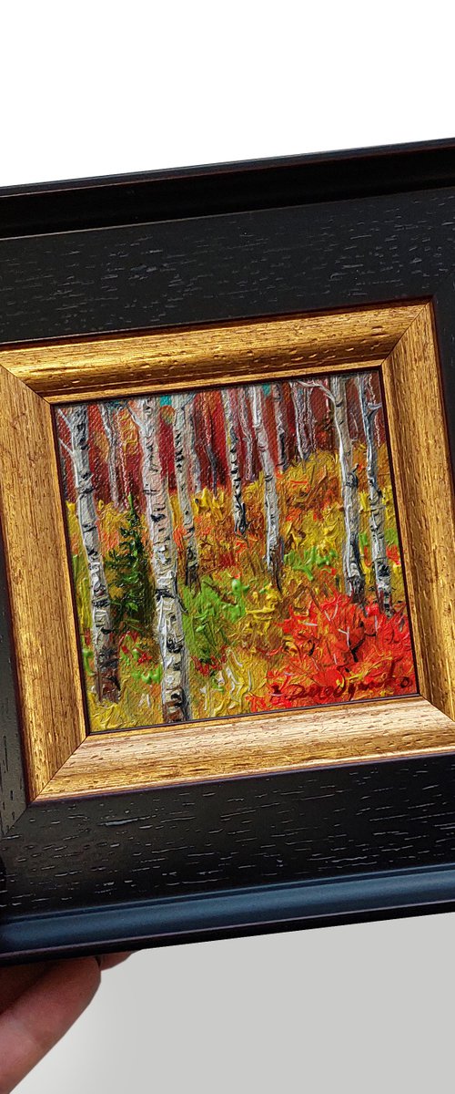 Birch forest by Nataly Derevyanko