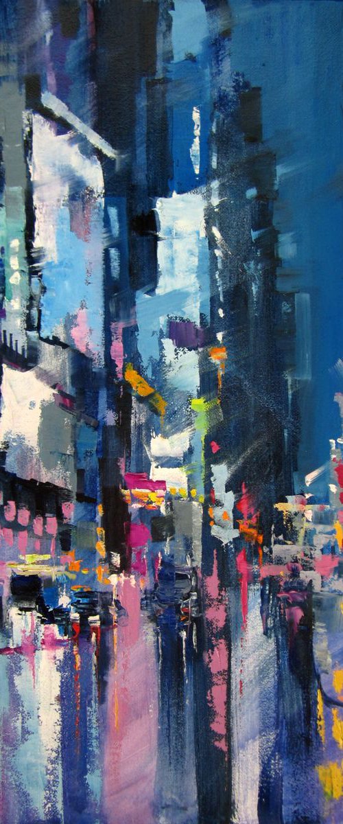 Evening city by Aleksandr Neliubin