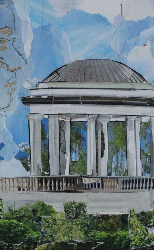 Rotunda, collage 30*20 cm by Olga Sennikova