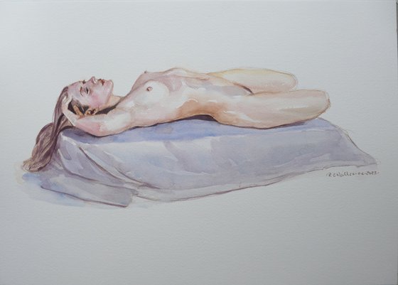 Reclining female nude