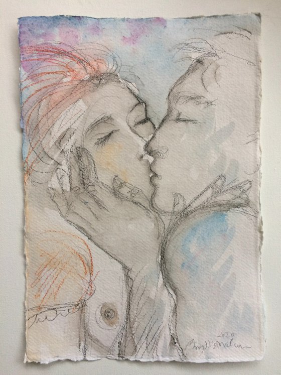 Woman and Man Kissing (Kissy Kiss)