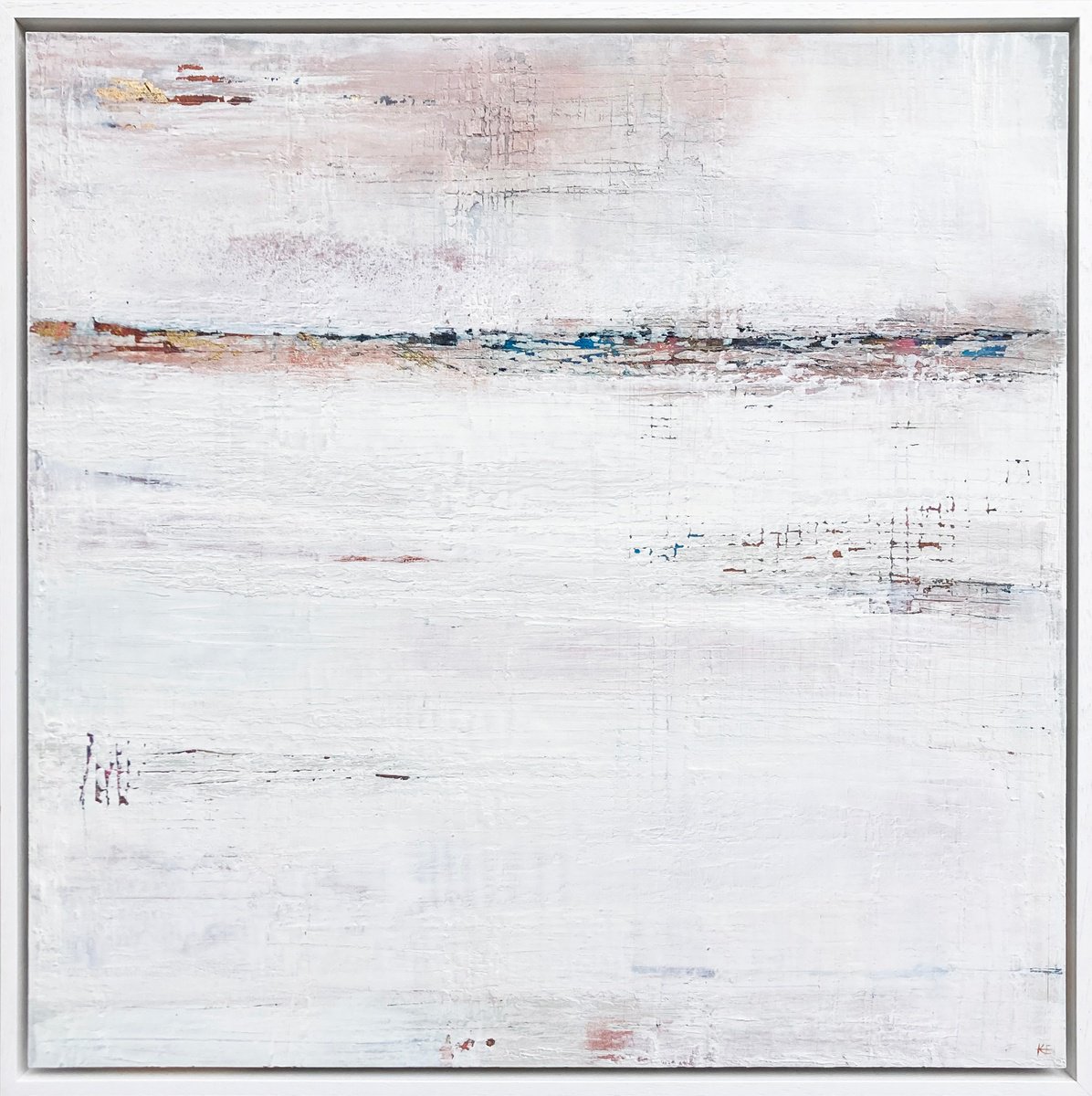 Abstract Acrylic Painting By Kath Edwards, 25 X 25", Valley Of Queens, Original Artwork