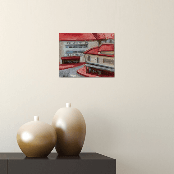 street with red roofs