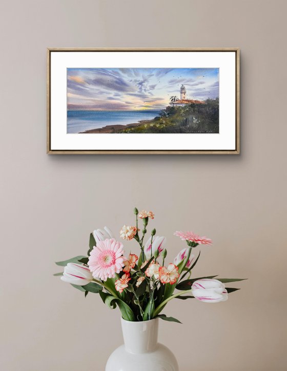 Lighthouse at sunset #7