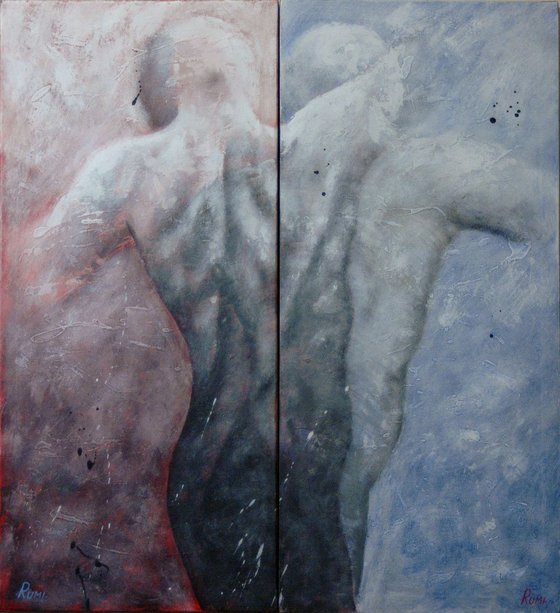 "Icarus - Rising". Diptych. Collection.