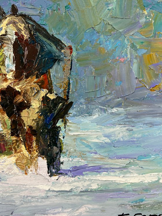 Sleigh Ride on a Winter Road