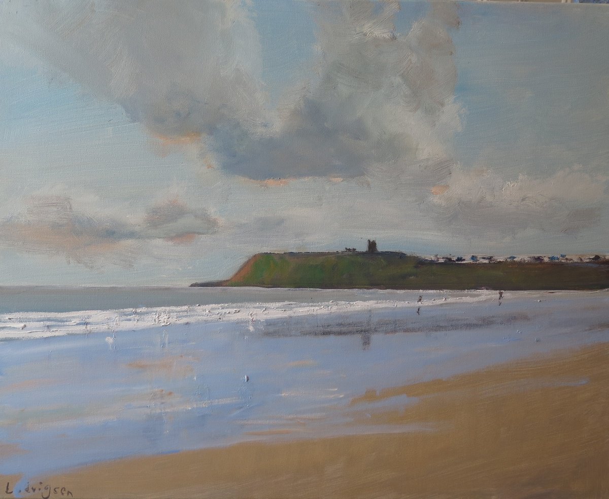 Scarborough Castle, Nov 13 By Malcolm Ludvigsen, 30 X 24, Artwork For Sale On Artfinder
