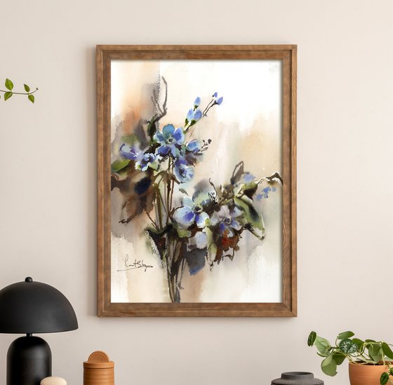 Blue Florals
