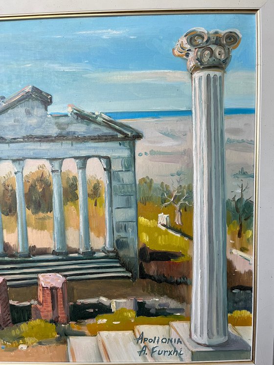 Apollonia, Fier Albania . painting 50x70cm