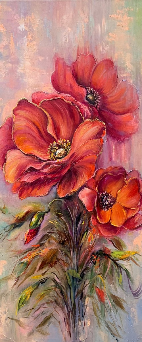 Poppies by Olena Hontar