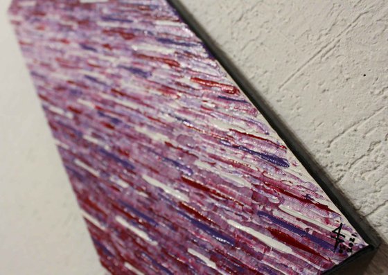 White purple magenta knife texture
