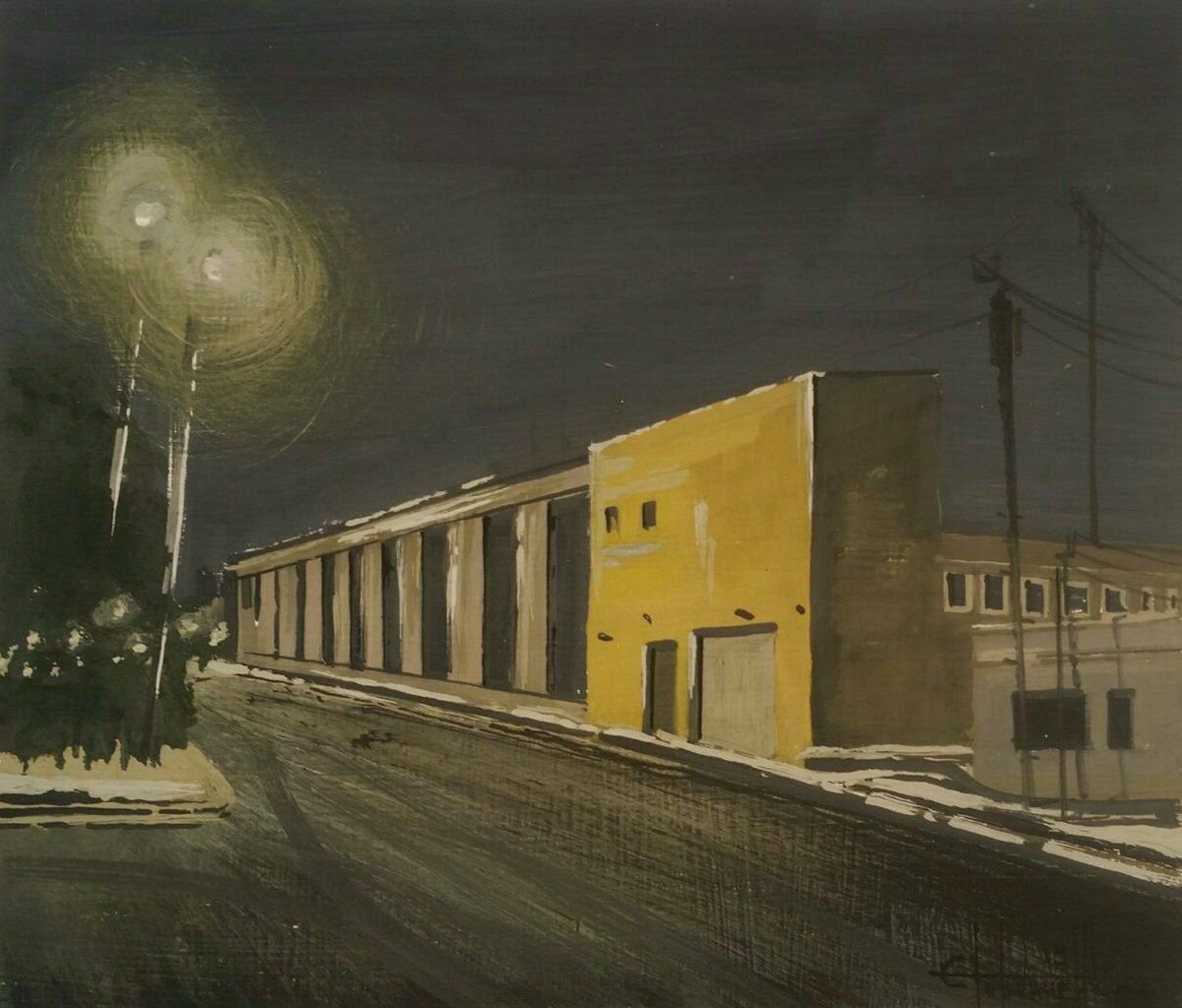 Night street by Eugene Gorbachenko