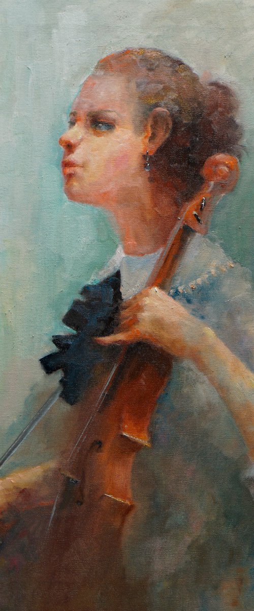 old violin by pavel filin