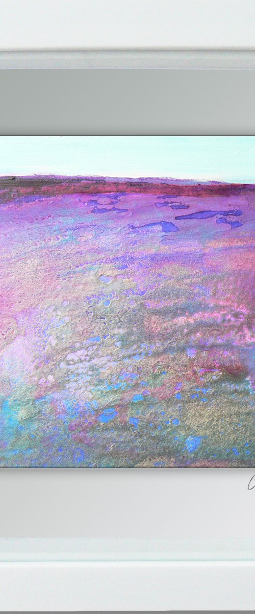 Framed ready to hang original abstract - abstract landscape #5 by Carolynne Coulson