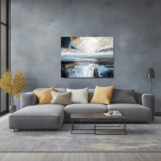 Light Beyond the Distant Shore landscape
