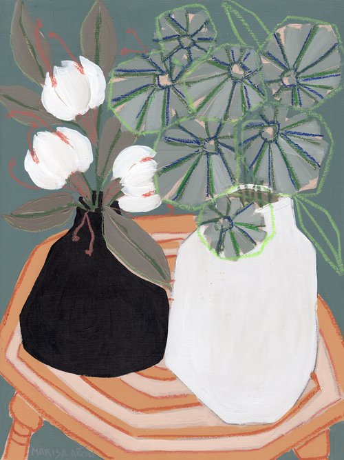 Florals in Blue III by Marisa Añón