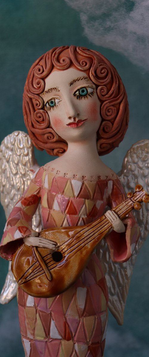Song of the angels II. OOAK sculpture. by Elya Yalonetski