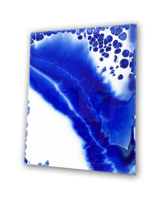 "Reflecting Pool" - FREE SHIPPING to the USA - Original Abstract PMS Acrylic Painting - 16 x 20 inches