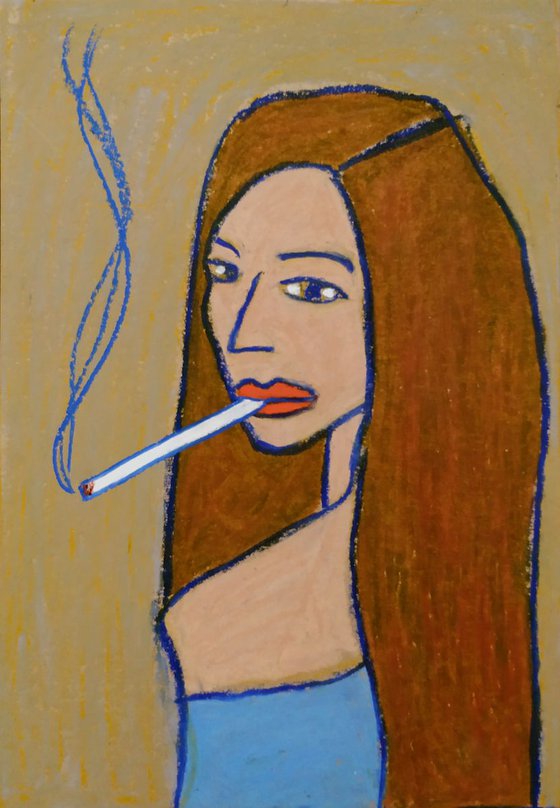 Smoking girl