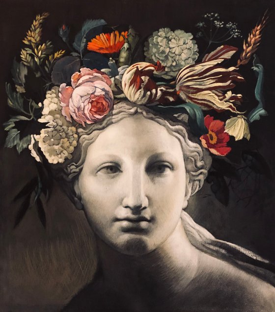 Flora - Roman Goddess Classical Painting