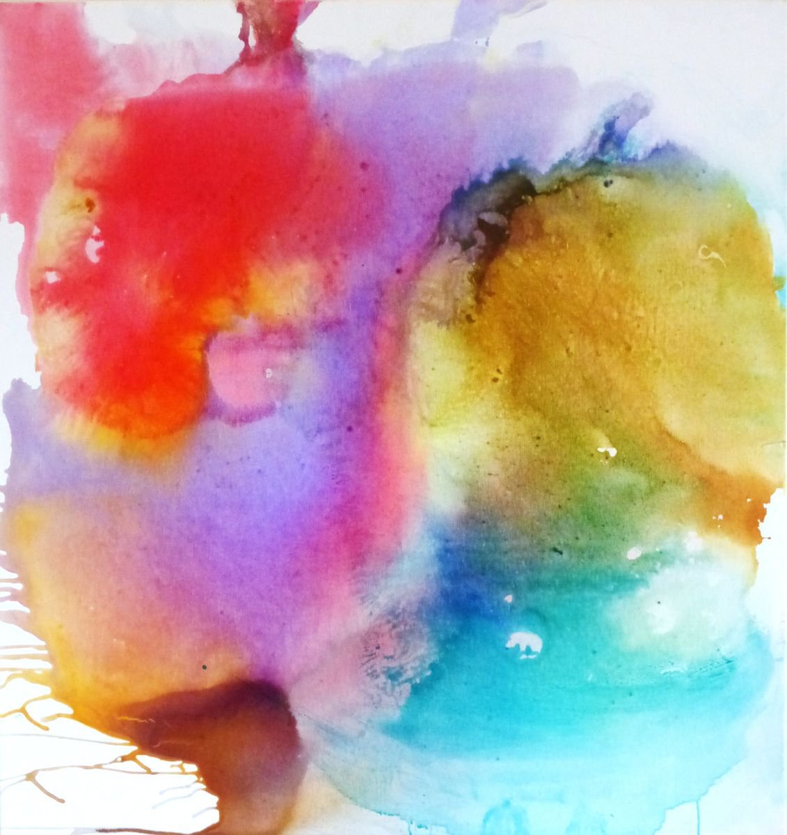 Large abstract painting. 95x90cm by Nikolai Gritsanchuk