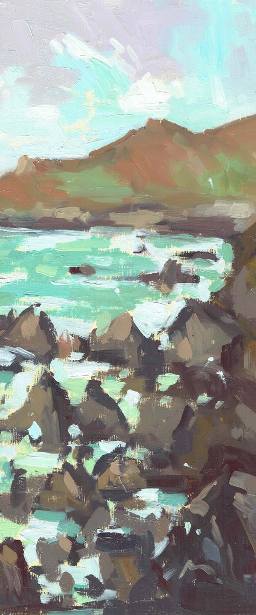 Morte Point Rocks, Woolacombe by Louise Collis