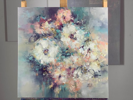 Flower Oil Painting - Serenity