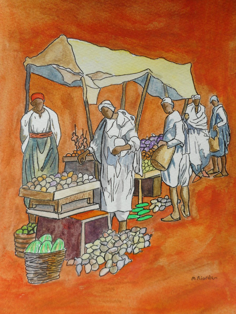 Market, Marrakesh by Margaret Riordan