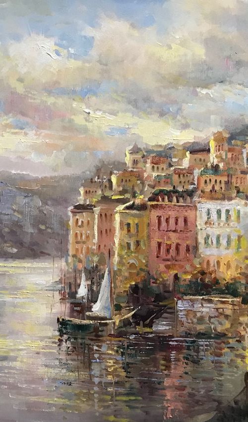 Mediterranean scene by W. Eddie