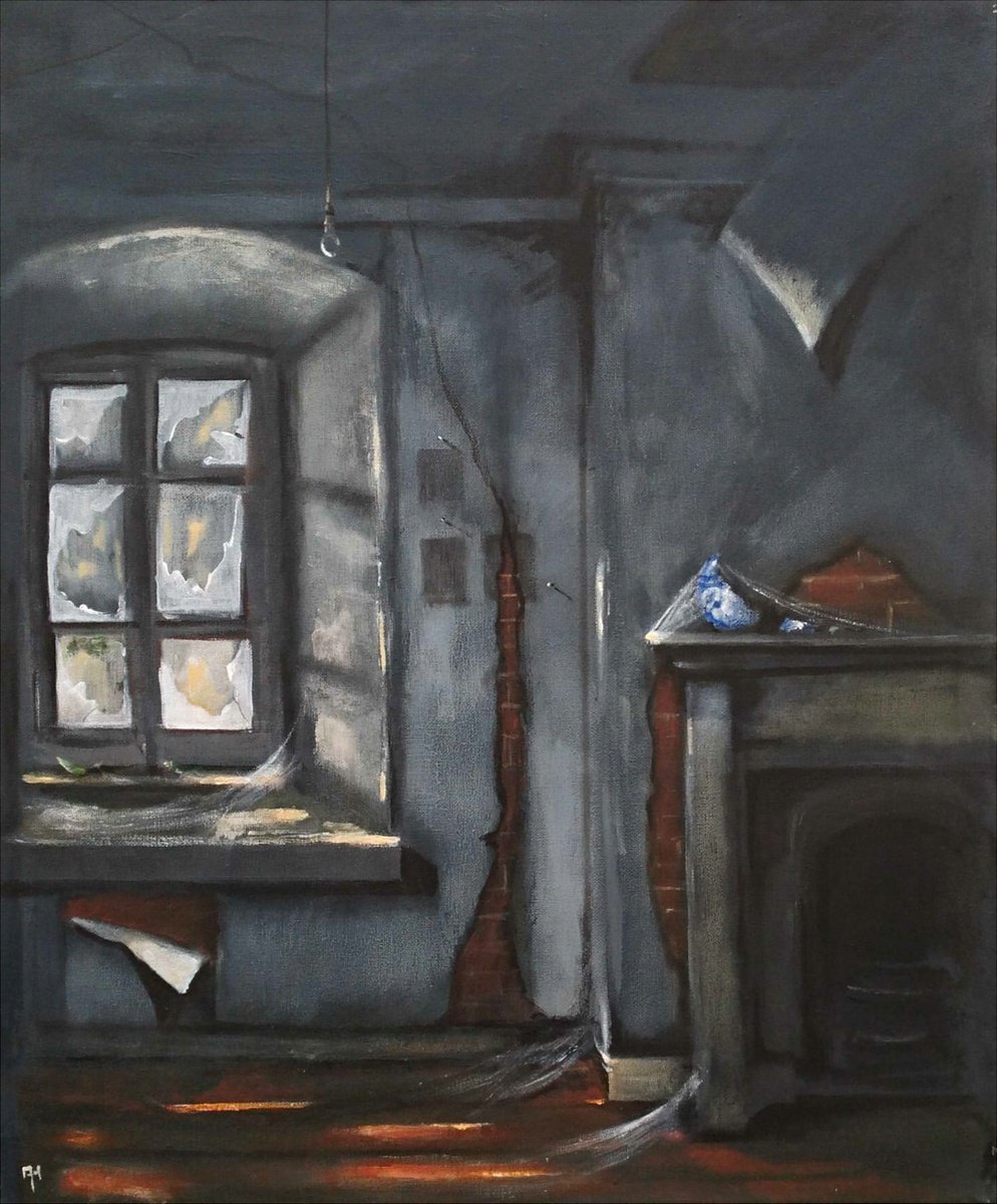 Impressionistic Still Life Oil Painting By Alan Harris, 20 X 24, Footprints, Original Artwork